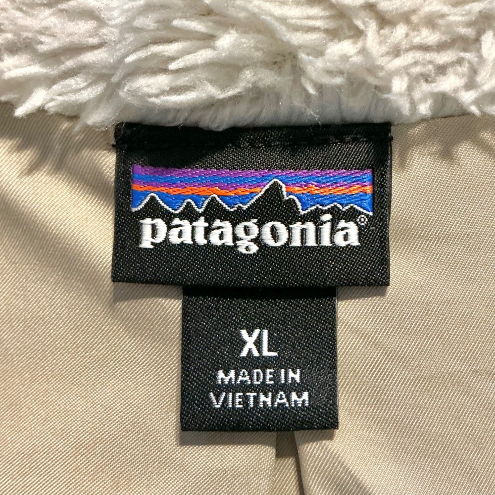 Patagonia Los Gatos Fleece Jacket Women's XL Full Zip Sherpa Cream Cozy - Picture 3 of 9